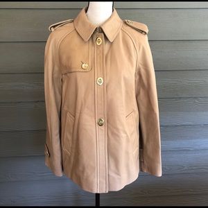 Coach Leather Jacket women's peacoat pea coat M